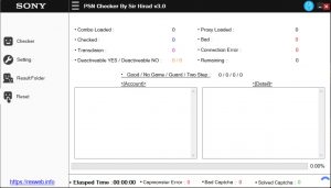 صفحه اصلی چکر PSN Checker By Sir Hirad v3